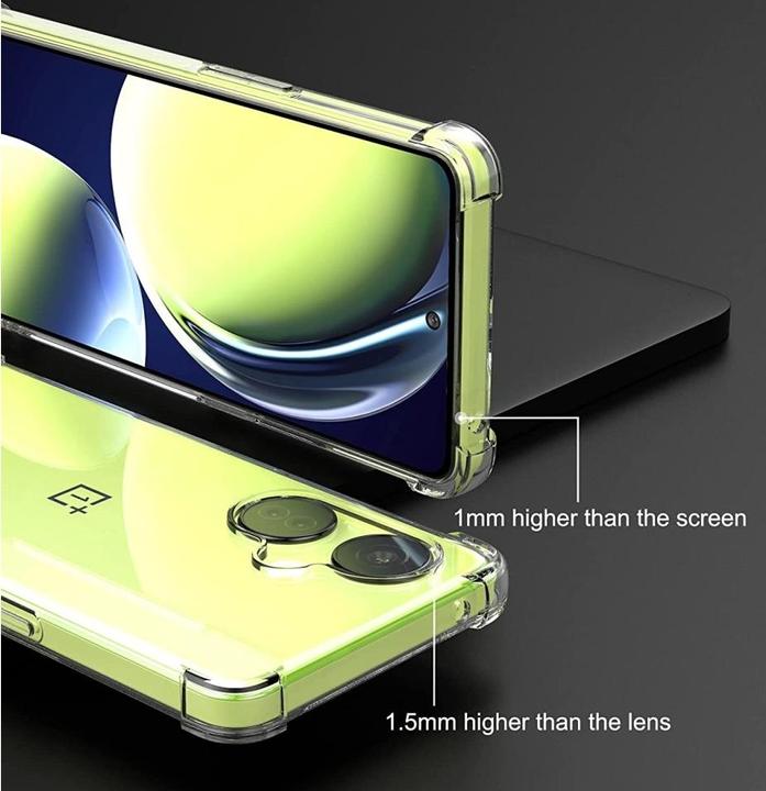 Produktbild Screenguard OnePlus Nord CE 3 Lite Hülle Crystal Soft Airbag Bumper (OnePlus Nord CE 3 Lite)