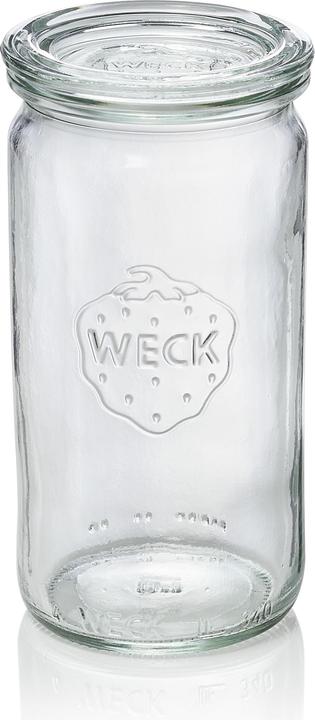Weck Verre cylindrique 340ml RR60 avec couvercle (1 pcs, 0.34 l)