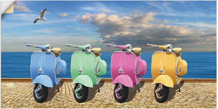 Produktbild Artland Vespa-Roller in bunten Farben T6ID (40 x 20 cm)