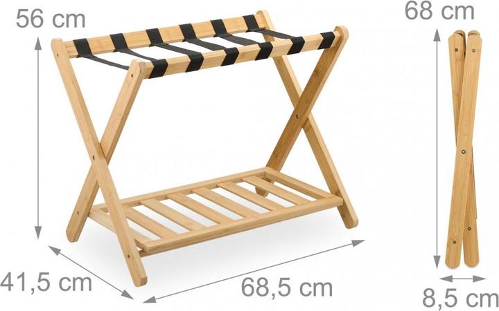 Image du produit Relaxdays Support de valise (Porte-valise)