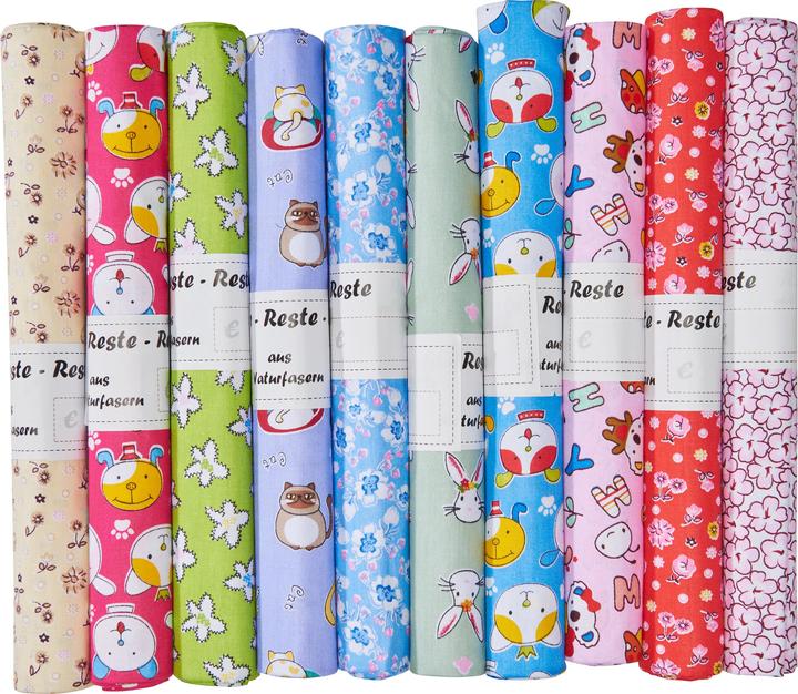 Produktbild VBS Stoffreste-Paket "Coupons 160 x 80 cm", 10 Stück
