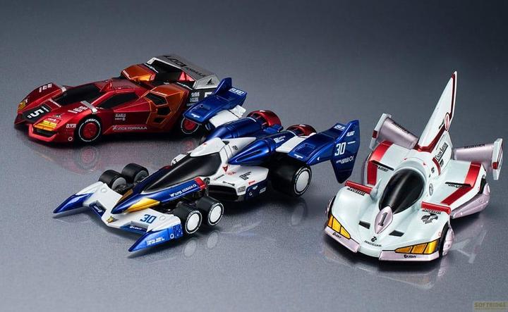 Produktbild Megahouse Future GPX Cyber Formula Fahrzeuge 1/18 3er-Pack 10's Cyber Formula world grand prix set Heritage Ed