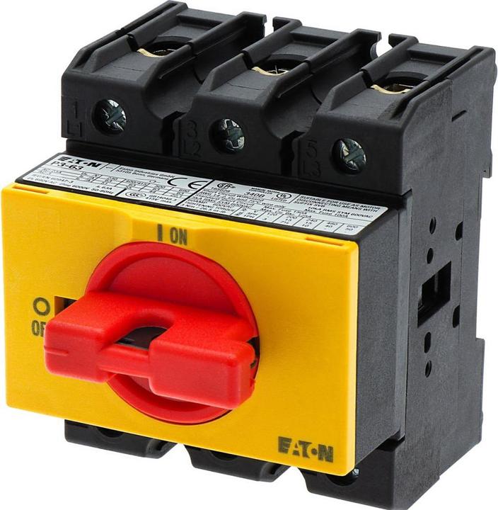 Immagine prodotto Eaton Interruttore elettrico P3-63/IVS-RT Interruttore rotante 3P Nero