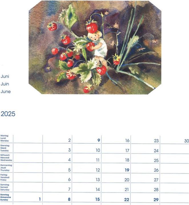 Produktbild Cosa Bildkalender Mili Weber (23 x 27 cm, Harter Einband, Deutsch, Französisch, Italienisch, Englisch)