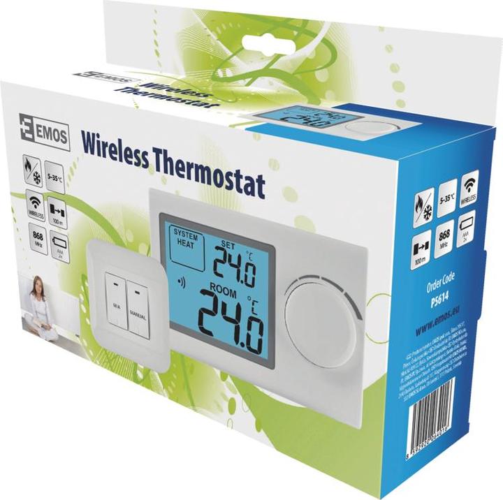 Image du produit Emos Thermostat d'ambiance P5614, manuel, sans fil