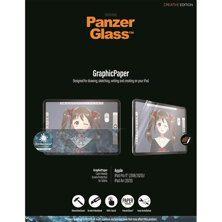 Image du produit PanzerGlass GrapicPaper AB : un cas concret (1 pièce(s), iPad Pro 11 2020 (2. Gen), iPad Air 2020 (4. Gen), iPad Air 2022 (5e génération))