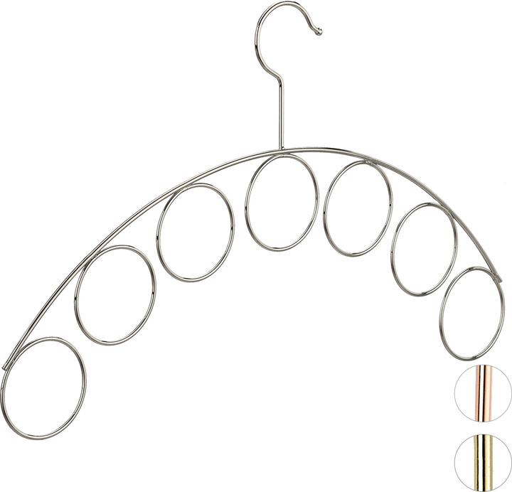 Actual product image Relaxdays Coat Hanger with Scarf Holder (1 x)