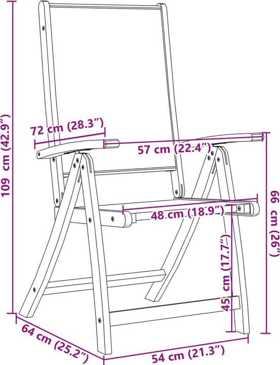 Produktbild VidaXL Gartenmöbel Essgruppe Gartengarnitur 7-tlg. Massivholz Akazie Textilene (160 cm)