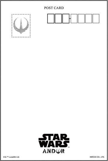Image du produit Disney STAR WARS Cassian Andor Carte postale C