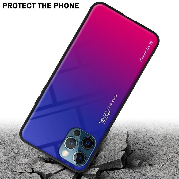 Produktbild Cadorabo TPU 2 Farben Glas Cover (Apple iPhone 12 Pro Max)