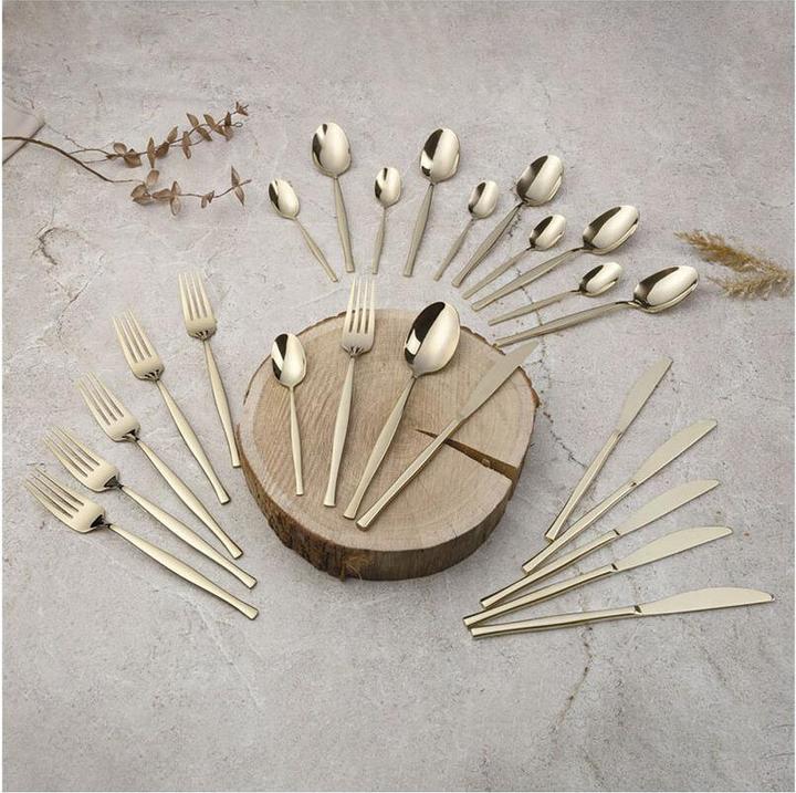 Actual product image BerlingerHaus Haus 24-teiliges Besteck-Set champagne Leonardo Collection (24 Piece, Cutlery set)