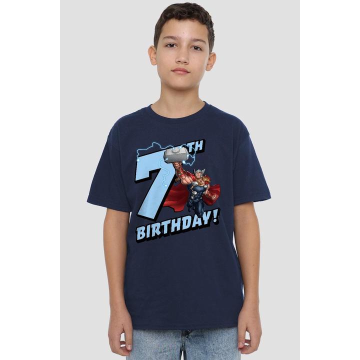 Actual product image Thor Childrens/Kids 7th Birthday T-Shirt (128)