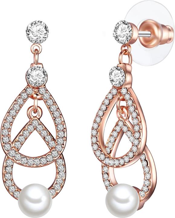 Image du produit Lulu & Jane Alliage métallique verre perle de culture or rose - 33388 (Alliage métallique)