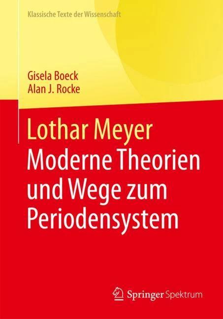 Produktbild Lothar Meyer (Deutsch, Gisela Boeck, Alan J. Rocke, 2022)