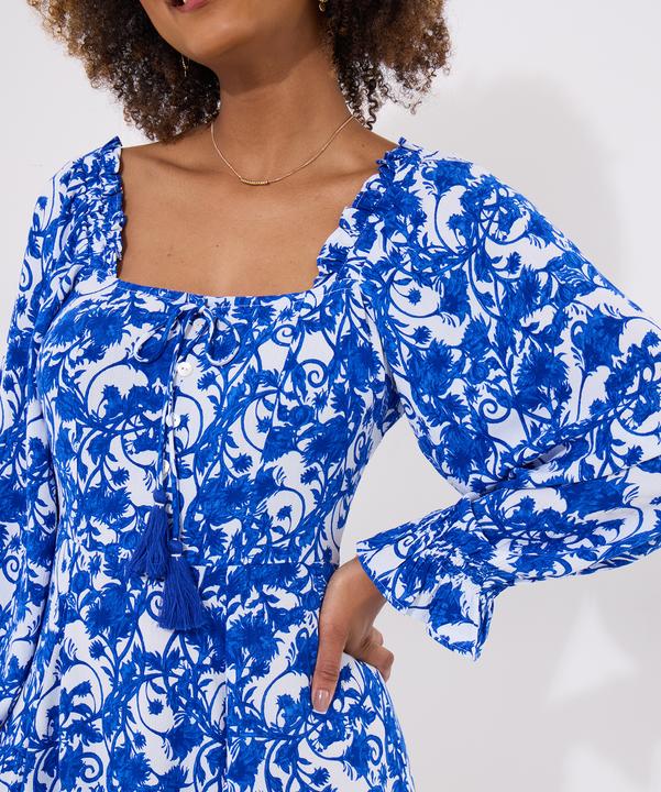 Image du produit Joe Browns Tasselled Grecian Floral Long Sleeve Mini Dress (14)