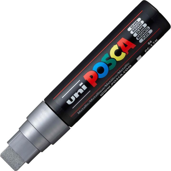 Image du produit Posca Marqueur PC-17K Pointe rectangulaire (Argent, 15 mm, 1 x)