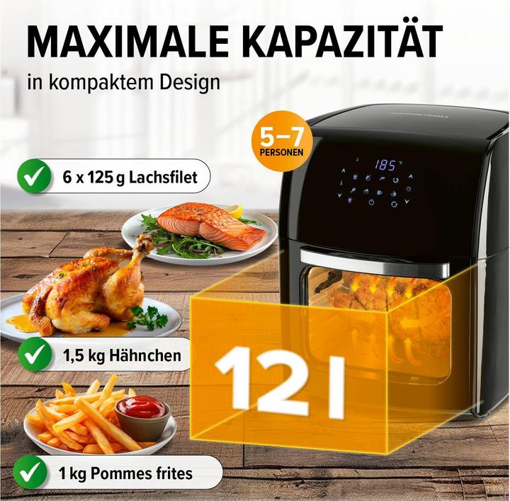 Produktbild Gourmetmaxx Heissluft-Fritteuse (EU-Stecker)