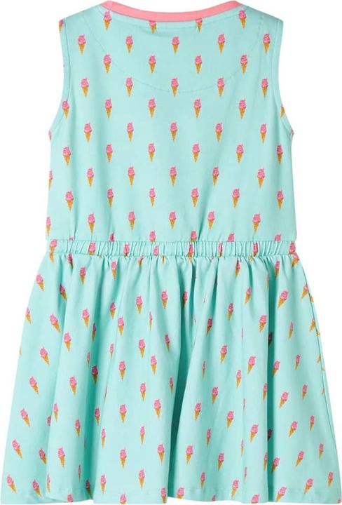 Produktbild VidaXL Kinderkleid mit Kordelzug Helles Minzgrün 92,Material: 94 (92)