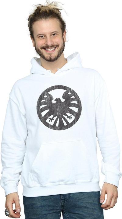 Image du produit - Sweat à capuche AGENTS OF SHIELD DISTRESSED LOGO - Homme (XXL)