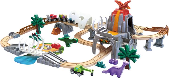 Actual product image Hape Dino railway adventure