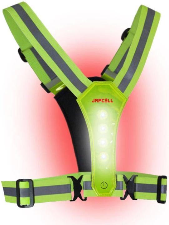 Immagine prodotto Japcell Reflektierende Weste mit LED-Licht (Taglia unica)