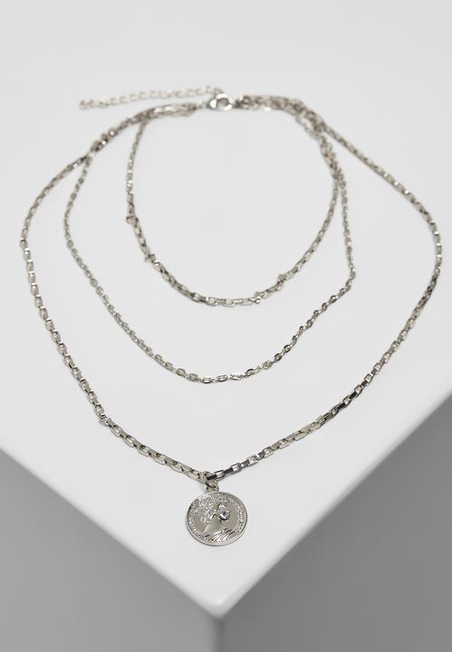 Actual product image Urban Classics Layering Amulet Necklace (70% iron, 30% zinc)