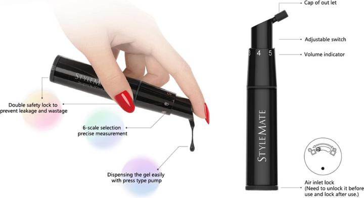 Immagine prodotto Trisa Gel Color Stylemate Nero (Essiccatore smalto per unghie, Nero)