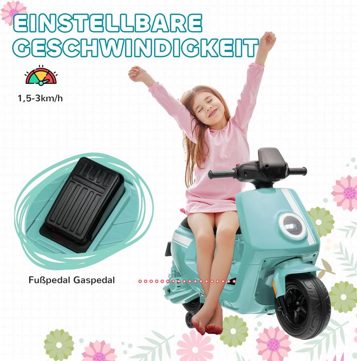Immagine prodotto Aiyaplay Kinder Elektro-Motorrad Kunststoff, Metall Grün