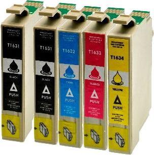 Actual product image Hermex Compatible Ink Cartridge XL for Epson WorkForce WF-2760DWF (M, Y, FC, C)