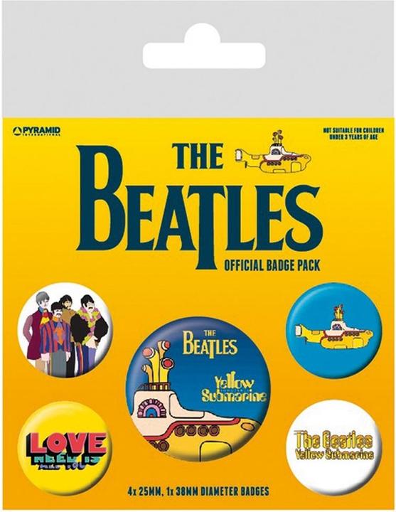 Produktbild Ansteckerset Yellow Submarine 5Erpack Kunststoff