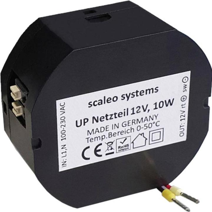 Actual product image Scaleo Systems AC/DC built-in power supply 10 W 12 V/DC (Overvoltage protection adapter)
