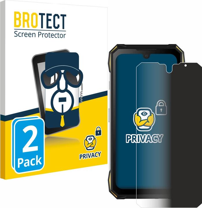 Produktbild BROTECT Sichtschutzfolie Anti-Spy Privacy Folie Blaulicht-Schutz (2 Stück, Doogee S89 Pro)