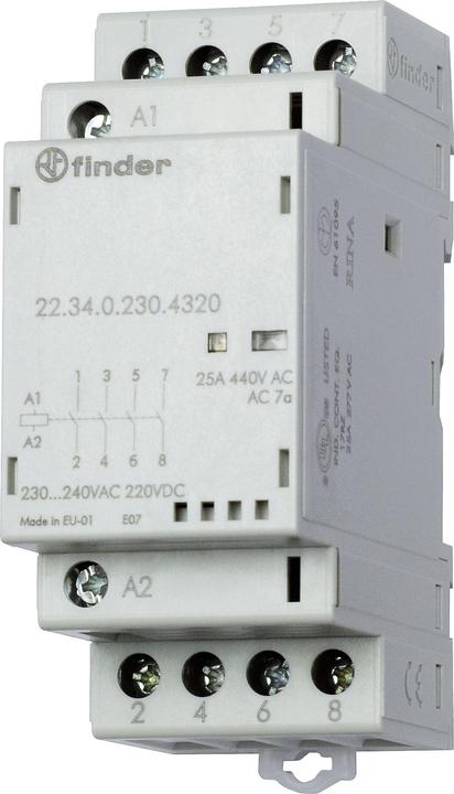 Immagine prodotto Finder Contattore modulare 2NO/2NC 25A 230Vac/dc