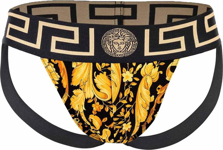 Produktbild Versace Jock-Strap Stretch Organic Jersey Barocco Ss92 All Over New Logo (S, Einzelpack)