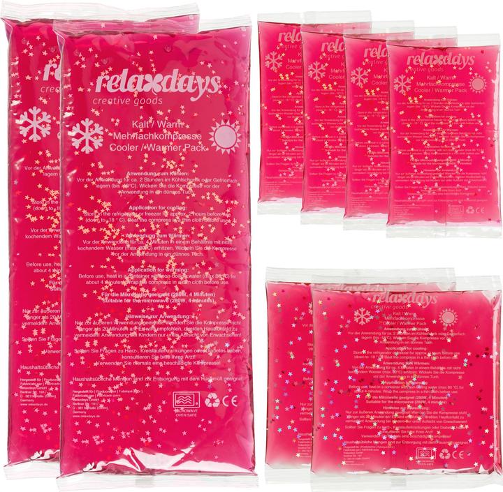 Actual product image Relaxdays Pink cooling pads (8 x, 1730 g)