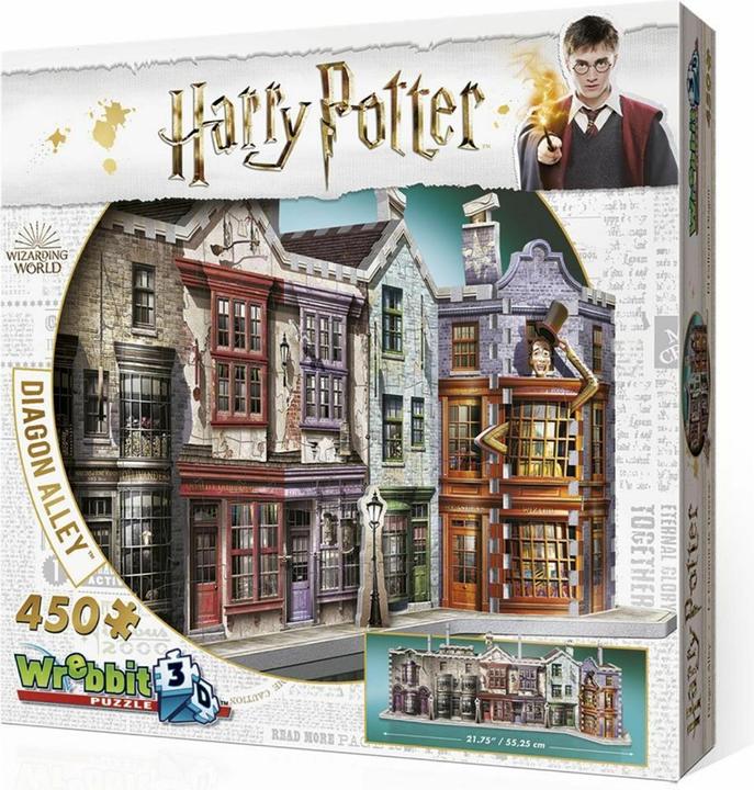 Actual product image Wrebbit 3D Harry Potter Diagon Alley - W01010 TAKTIK (450 pieces)