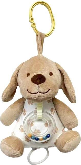 Actual product image Tullo Dog music box, beige, 18 cm