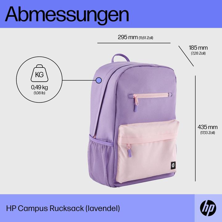 Produktbild HP Campus Lavender Backpack (P) (17 l)