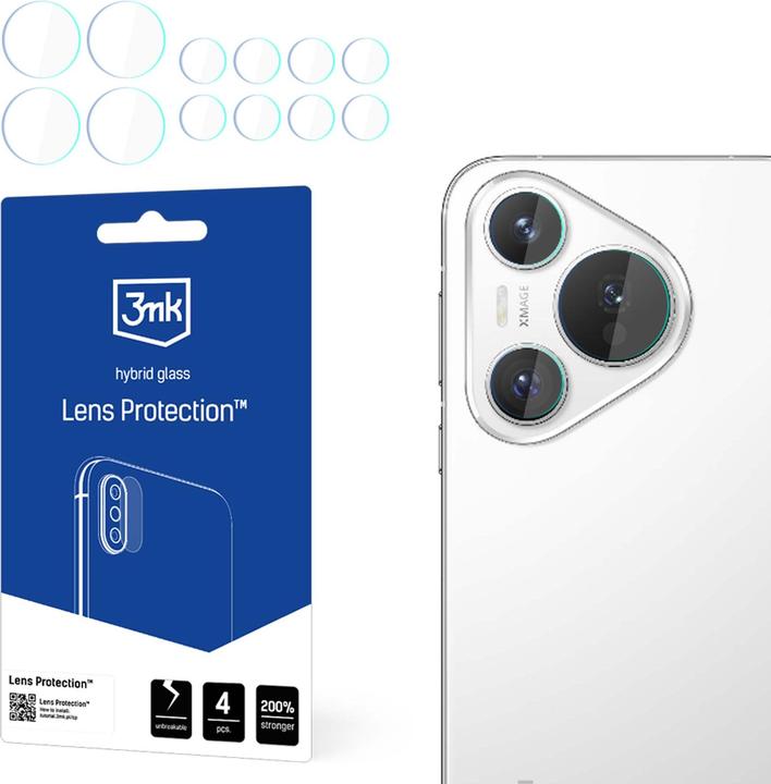 Immagine prodotto 3MK Lens Protect Huawei Pura 70 Pro //70 Pro  Ochrona na obiektyw aparatu 4szt (4 Pezzo/i, Vivo X70 Pro+, Honor 70 Pro)