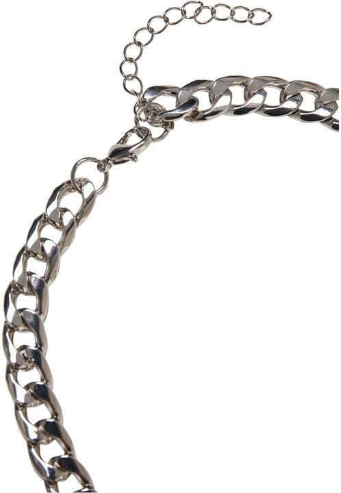 Actual product image Urban Classics Fastener Necklace - 17142 (Iron, Zinc)