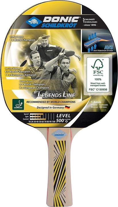 Actual product image Donic Schildkröt Donic-Schildkröt Table Tennis Bat Legends Line 500