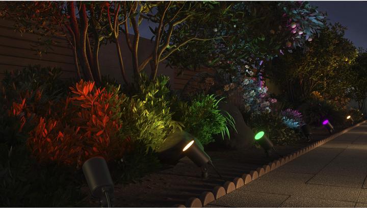 Image du produit Hama Lampe de jardin WLAN avec piquet de terre, étanche, colorée, intensité lumineuse variable (450 lm, IP65)