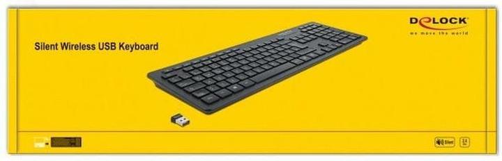 Actual product image Delock Wireless Keyboard 12004 Wireless Silent (DE, Wireless)