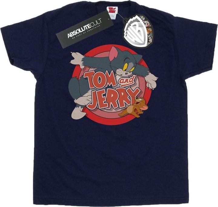 Actual product image Tom & Jerry Girls Catch Cotton T-Shirt (128)