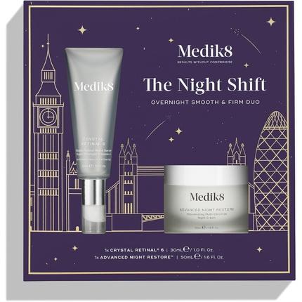 Medik8 The Night Shift Crystal Retinal 6 30ml und Advanced Night Restore 50ml (50 ml)