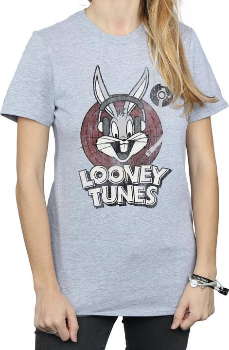 Immagine prodotto Looney Tunes Maglietta Ampia Bugs Bunny Cerchio Logo Donna (XL)