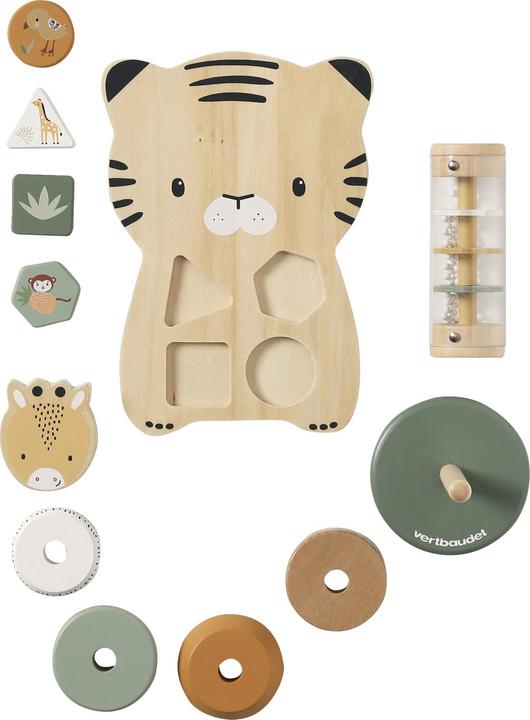 Produktbild Vertbaudet 3-teiliges Baby Lernspielzeug-Set TANSANIA, Holz FSC®