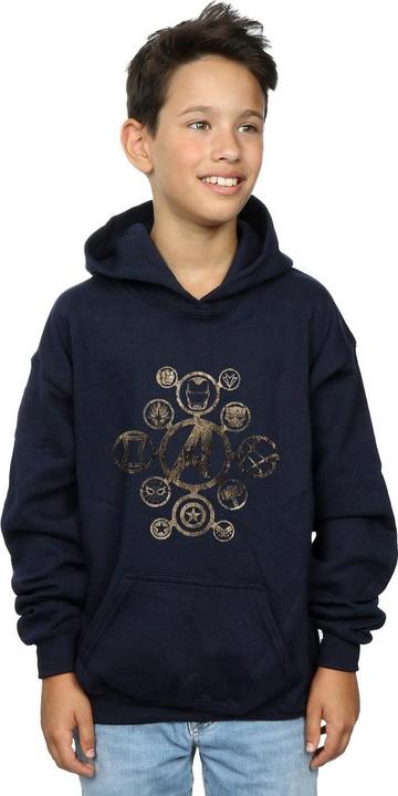 Actual product image Boys Avengers Infinity War Icons Hoodie (116)