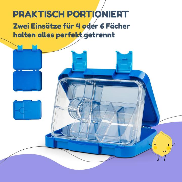 Produktbild Schmatzfatz Junior Brotdose, Blau Giraffe