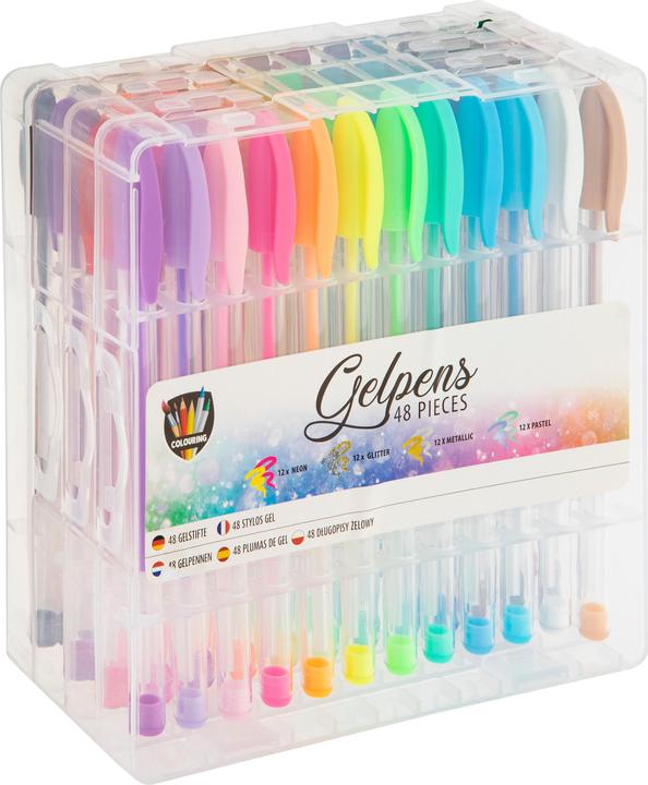 Grafix Gelschreiber-Set (Mehrfarbig, 48 x)